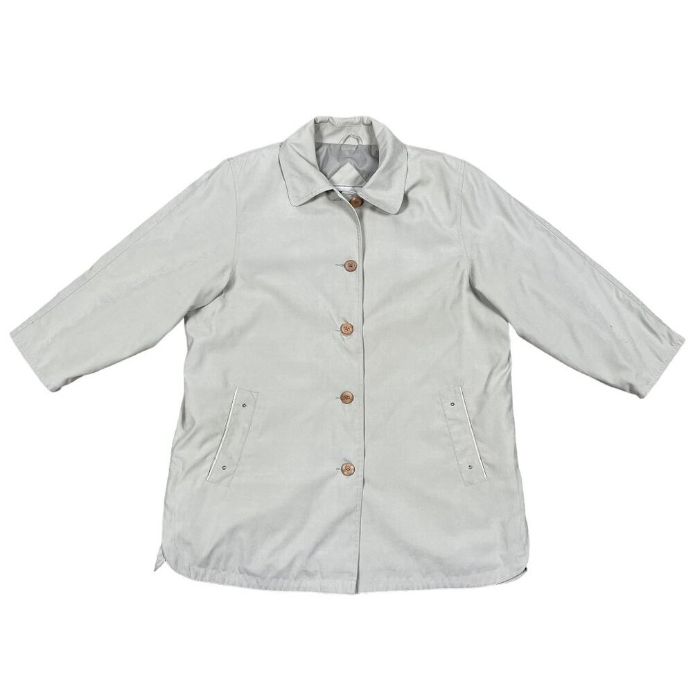 Fitz-Wright Trench Coat Mens XL Tan Button